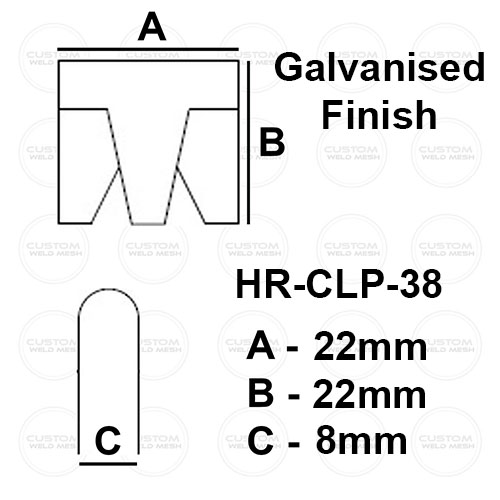 Hartco clips HR-CLP-38 Galvanised mattress clips clich clips 